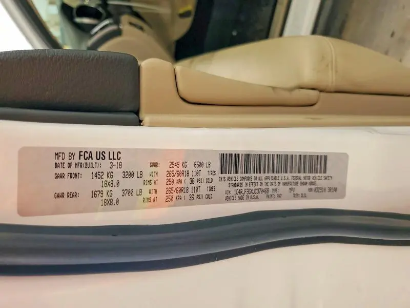 2018 JEP GR CHEROKE