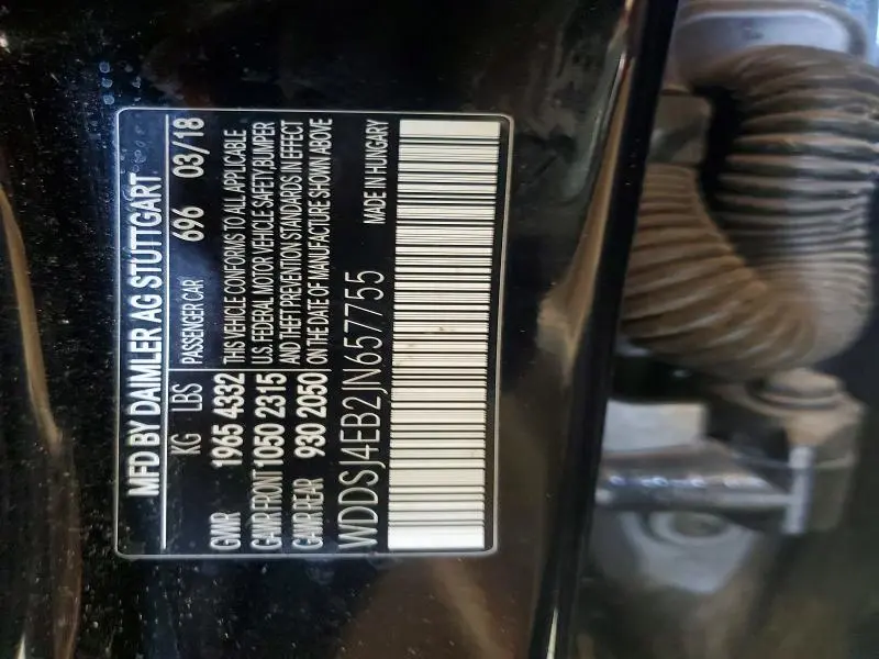 2018 MERCEDES-BENZ CLA 250  