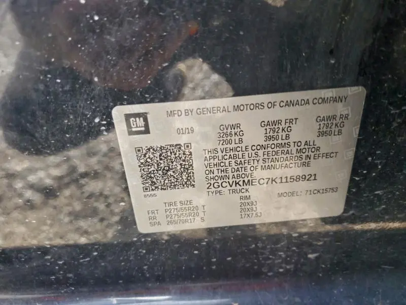 2019 CHEVROLET SILVERADO LD K1500 CUSTOM  