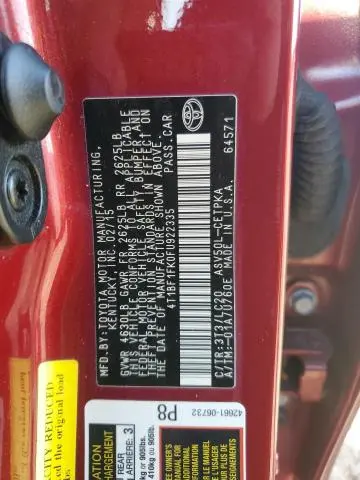 2015 TOYOTA CAMRY LE  