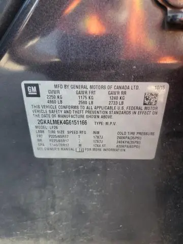 2016 GMC TERRAIN SLE  