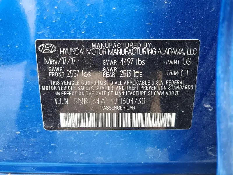 2018 HYUNDAI SONATA SPORT  