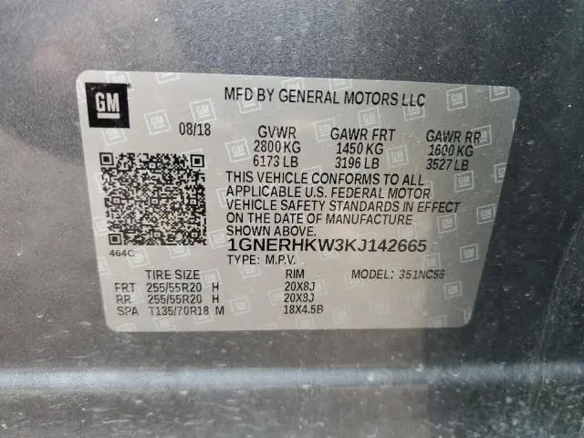 2019 CHEVROLET TRAVERSE LT  