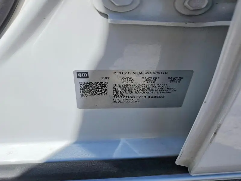 2023 CHEVROLET MALIBU LT  