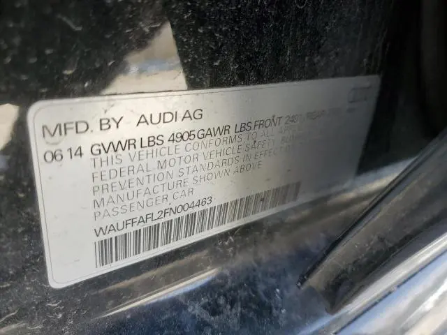 2015 AUDI A4 PREMIUM PLUS  