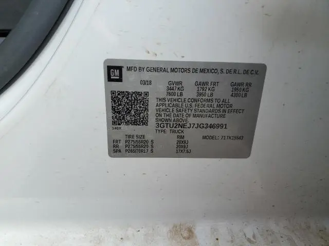 2018 GMC SIERRA K1500 SLT  