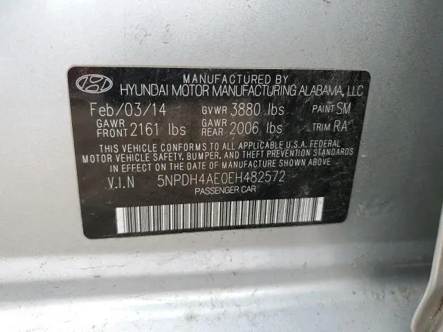2014 HYUNDAI ELANTRA SE