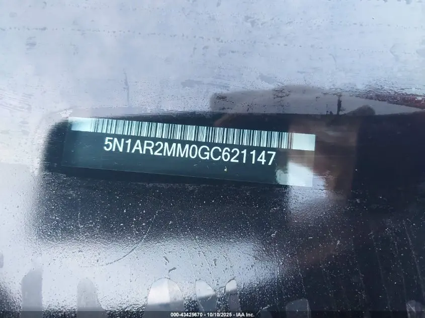 2016 NISSAN PATHFINDER PLATINUM/S/SL/SV