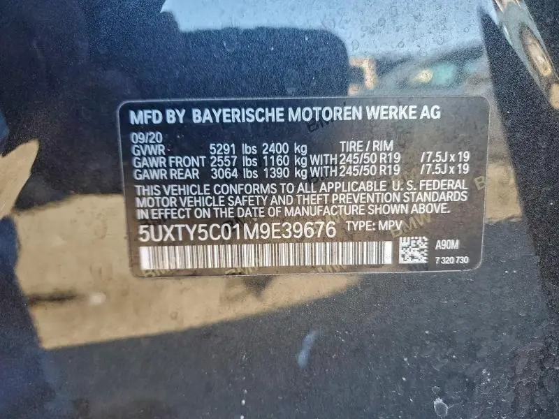2021 BMW X3 XDRIVE30I  