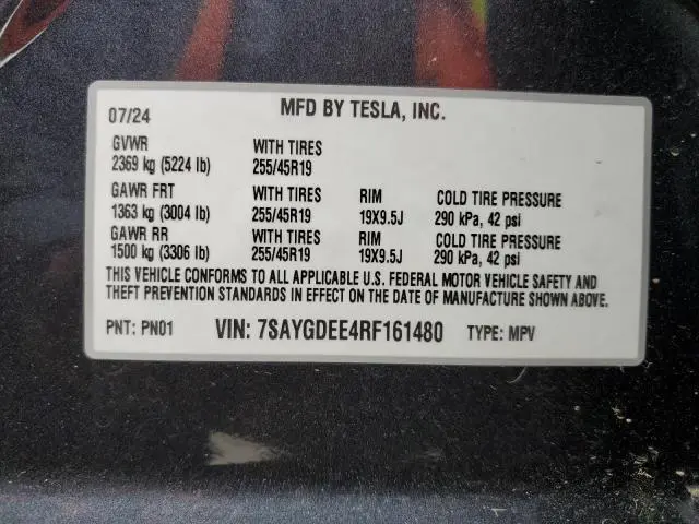 2024 TESLA MODEL Y