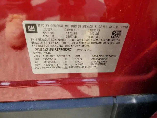 2018 CHEVROLET EQUINOX LT  