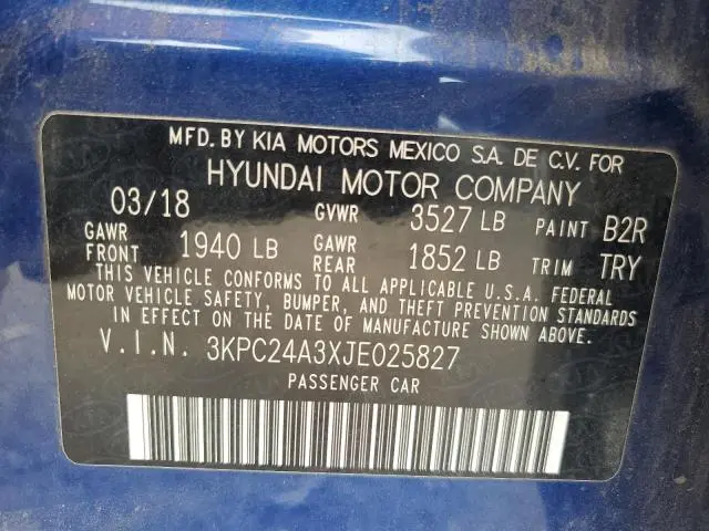 2018 HYUNDAI ACCENT SE  