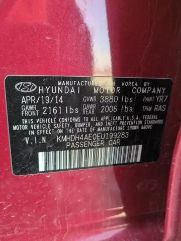 2014 HYUNDAI ELANTRA SE