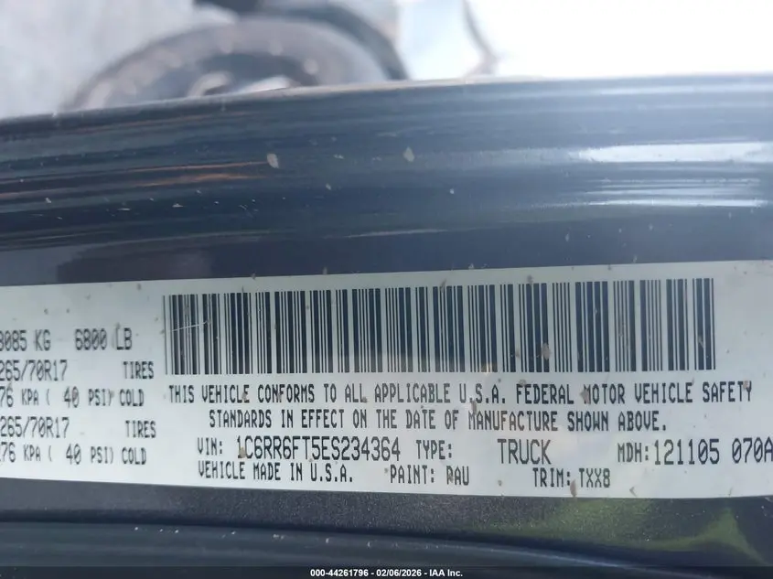 2014 RAM 1500 TRADESMAN