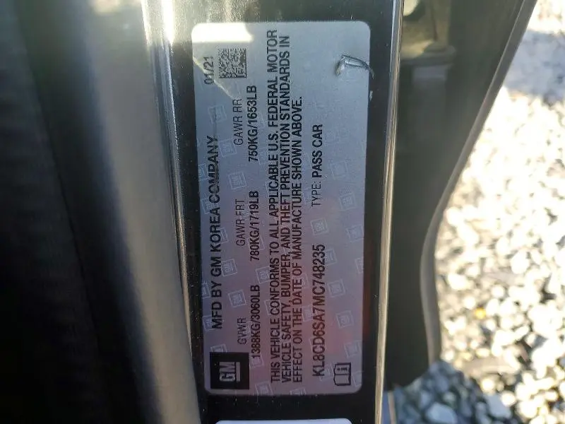2021 CHEVROLET SPARK 1LT  