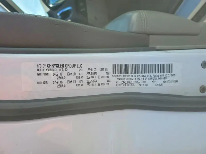 2013 DODGE DURANGO CREW  