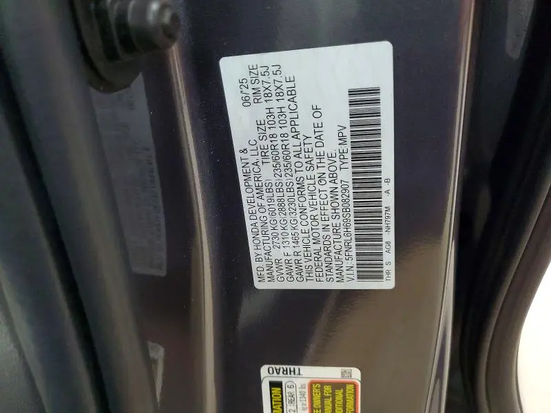 2025 HONDA ODYSSEY EXL  