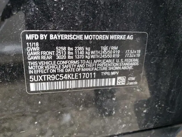 2019 BMW X3 XDRIVE30I  