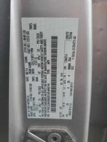 2014 FORD ESCAPE SE  