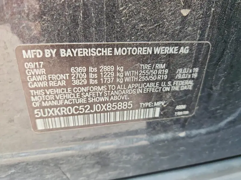 2018 BMW X5 XDRIVE35I  