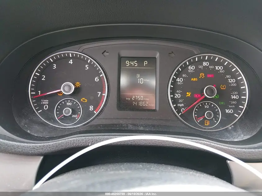 2012 VOLKSWAGEN PASSAT 2.5L S