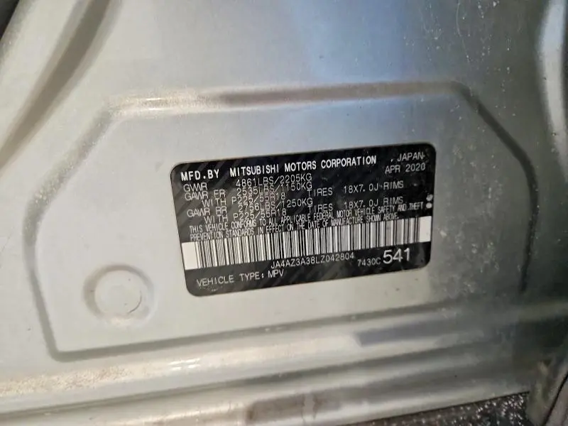 2020 MITSUBISHI OUTLANDER SE  