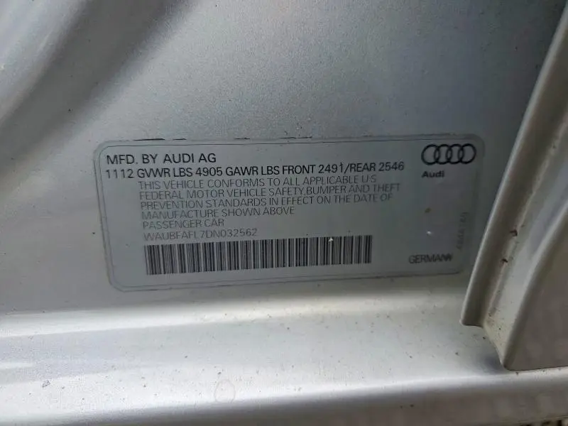 2013 AUDI A4 PREMIUM  