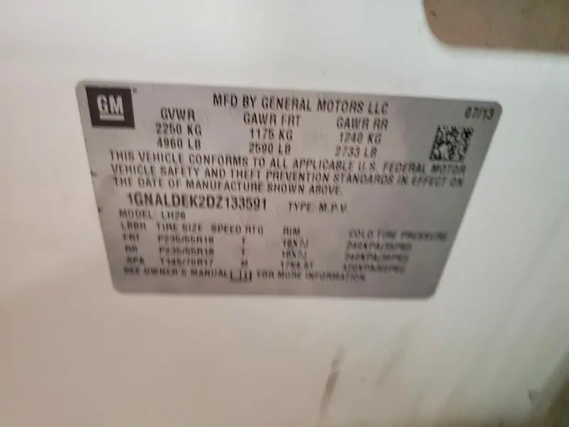 2013 CHEVROLET EQUINOX LT  