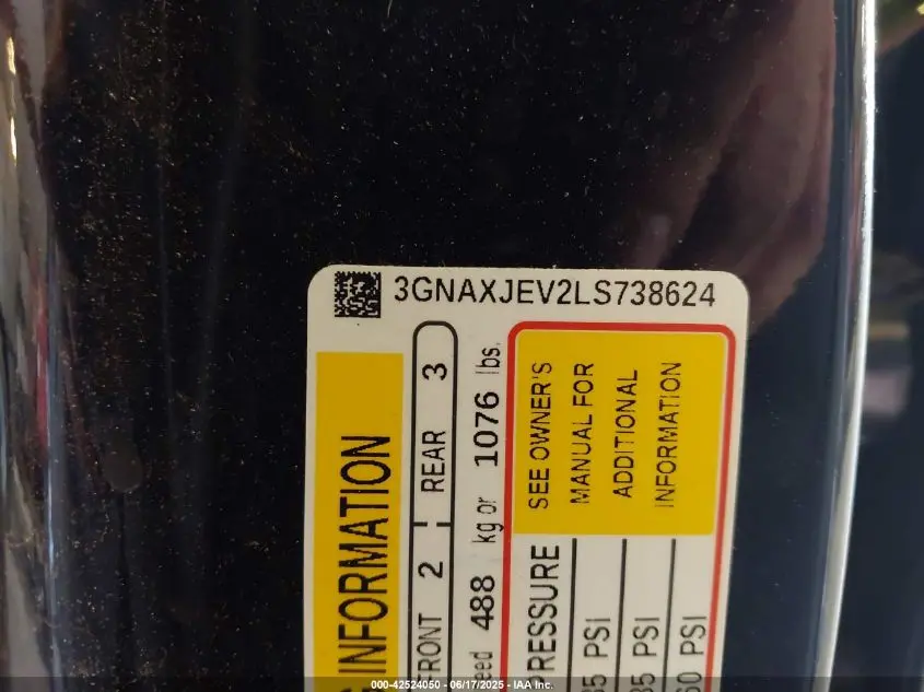 2020 CHEVROLET EQUINOX FWD 2FL