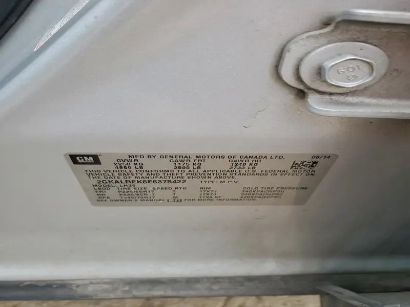 2014 GMC TERRAIN SLE  