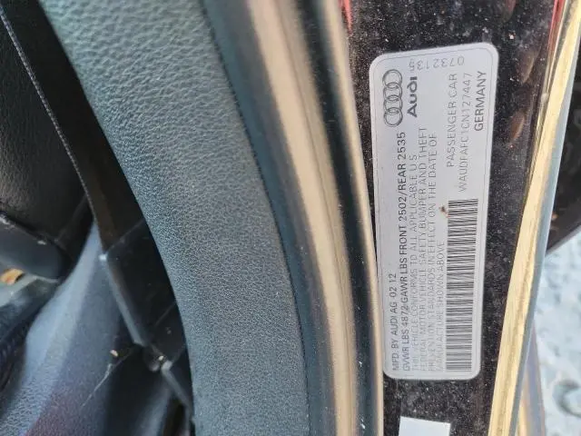 2012 AUDI A6 PREMIUM PLUS  