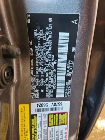 2013 TOYOTA SIENNA XLE  