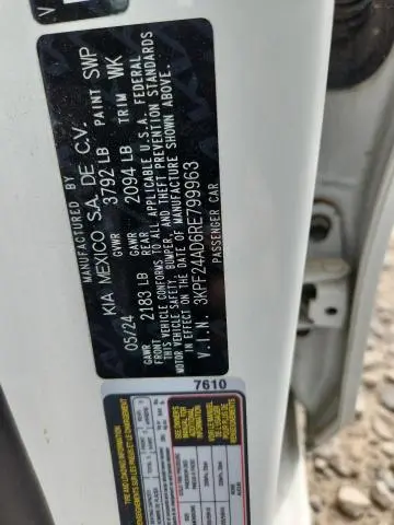 2024 KIA FORTE LX  