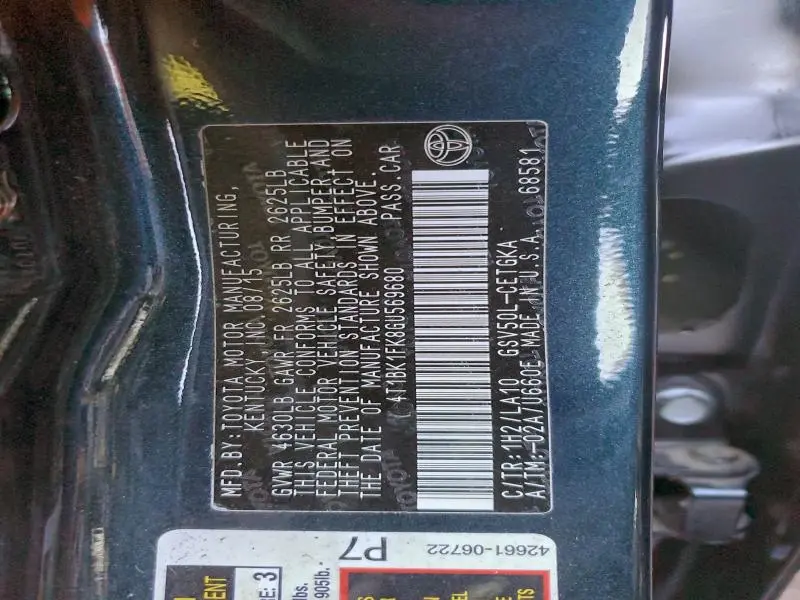 2016 TOYOTA CAMRY XSE  