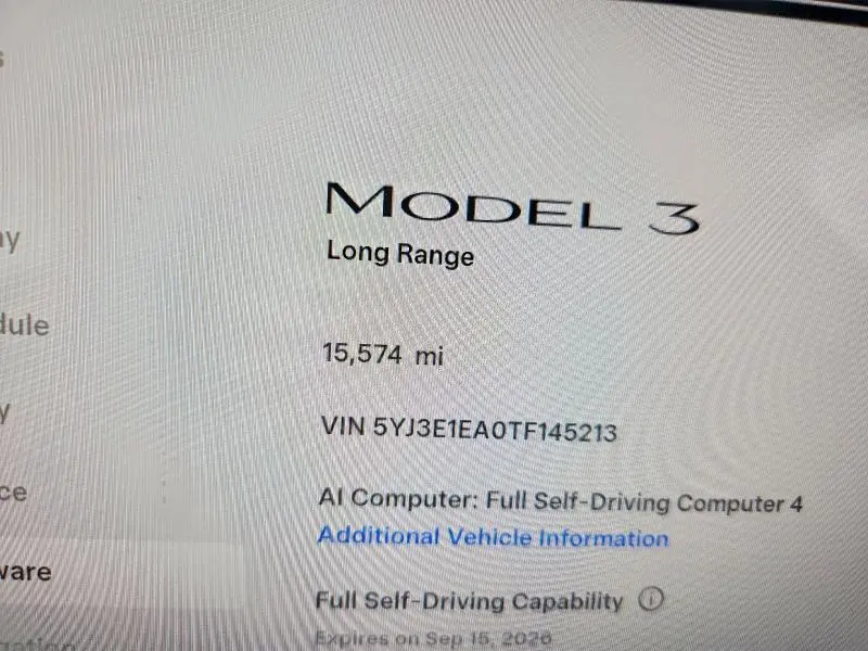 2026 TESLA MODEL 3   
