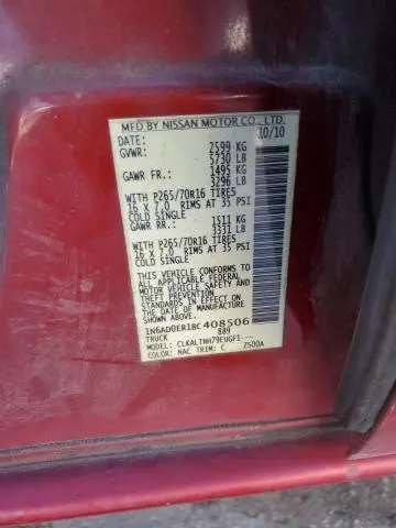 2011 NISSAN FRONTIER S  