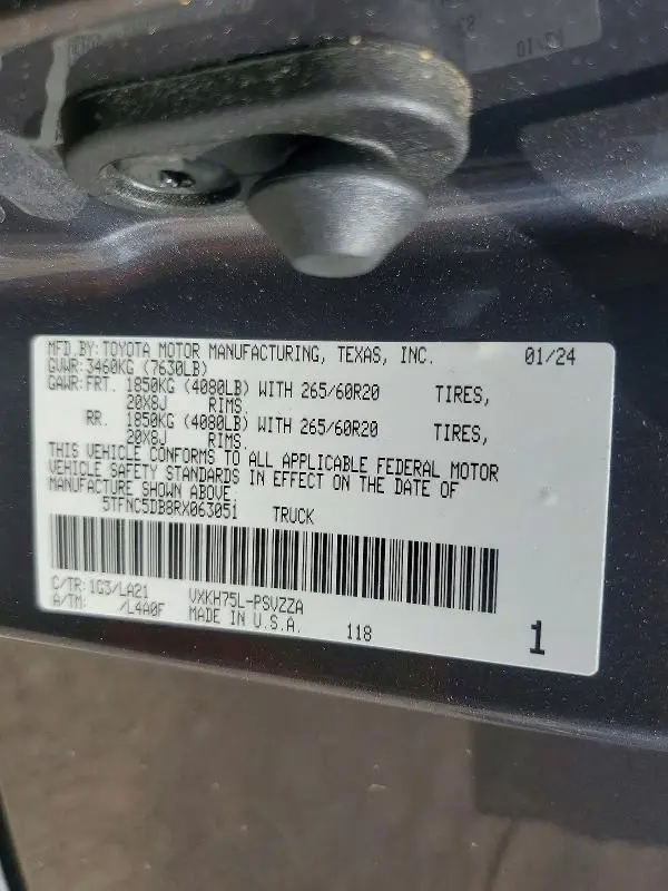 2024 TOYOTA TUNDRA PLATINUM HV  