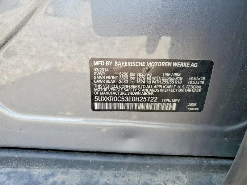 2014 BMW X5 XDRIVE35I  