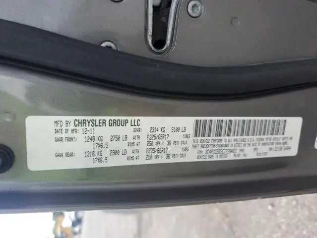 2012 DODGE JOURNEY SXT  