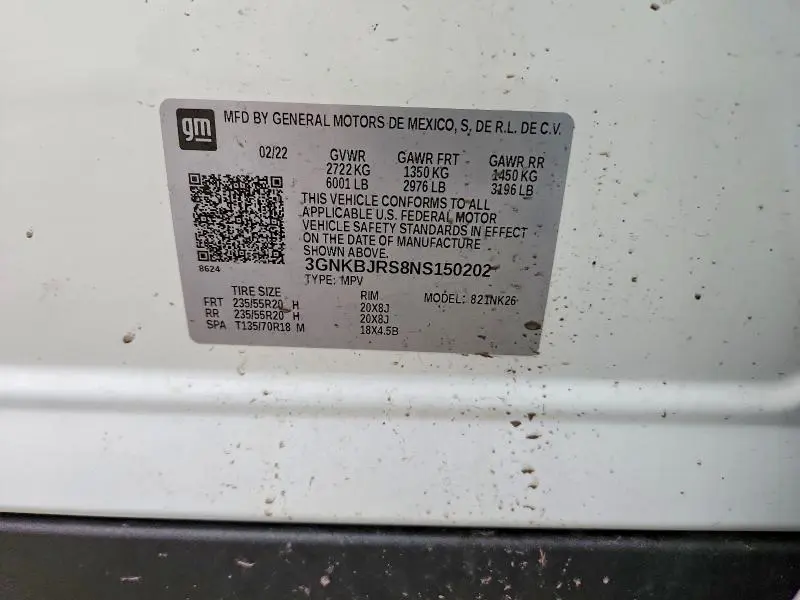 2022 CHEVROLET BLAZER 3LT  
