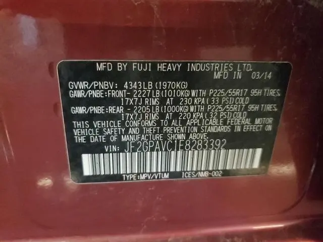 2014 SUBARU XV CROSSTREK 2.0 PREMIUM  