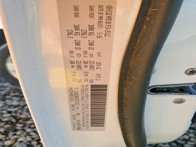 2016 JEEP COMPASS SPORT  