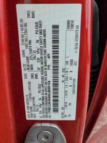 2022 FORD ESCAPE SEL  