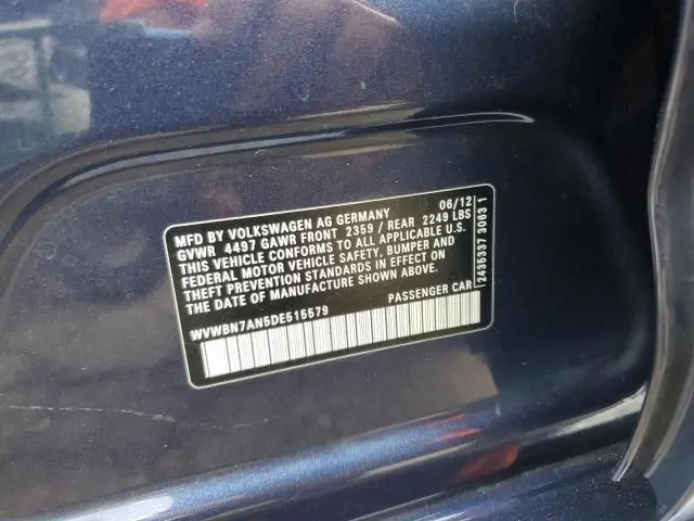 2013 VOLKSWAGEN CC SPORT  