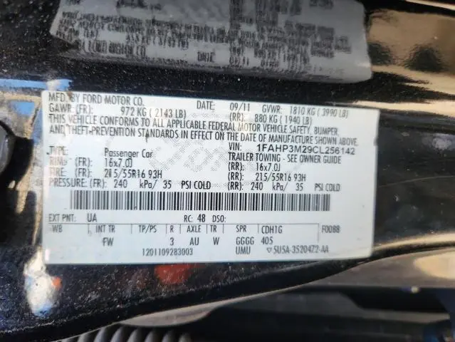 2012 FORD FOCUS SEL  