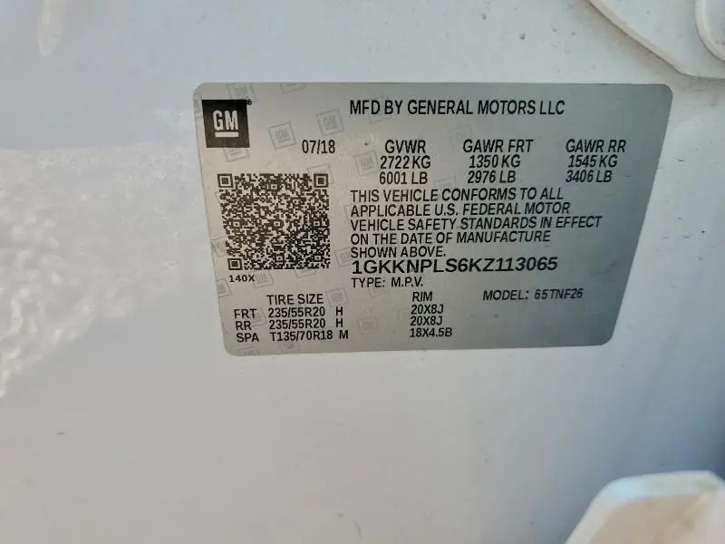 2019 GMC ACADIA DENALI  