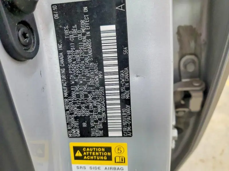 2010 LEXUS RX 350  