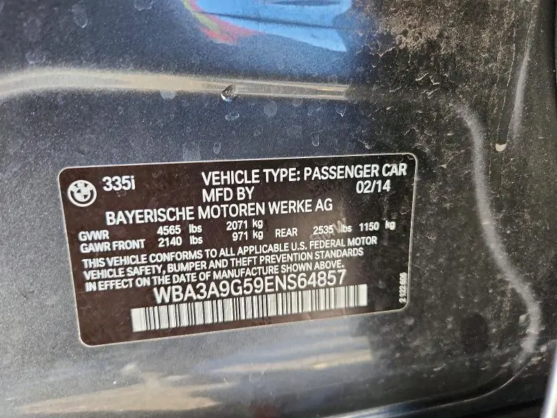 2014 BMW 335 I  