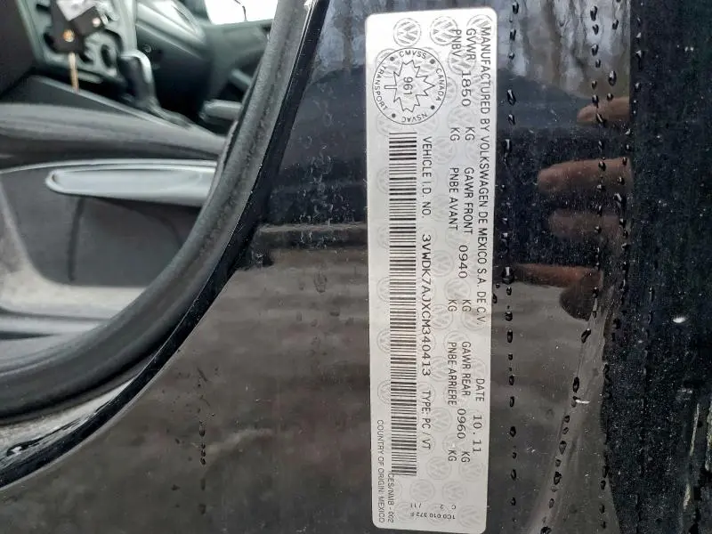 2012 VOLKSWAGEN JETTA   