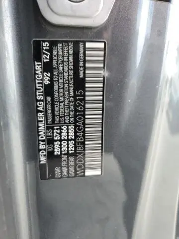 2016 MERCEDES-BENZ S 550